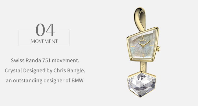 Illusion Crystal Bangle Watch