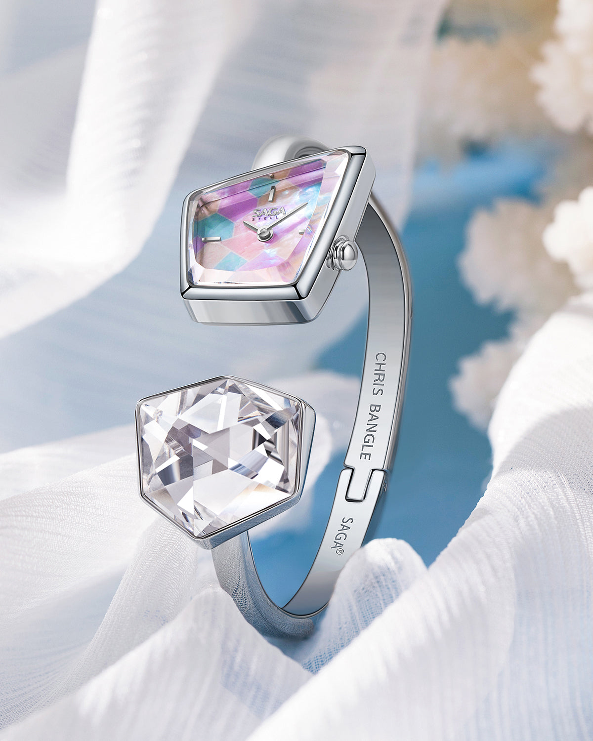 Illusion Crystal Bangle Watch