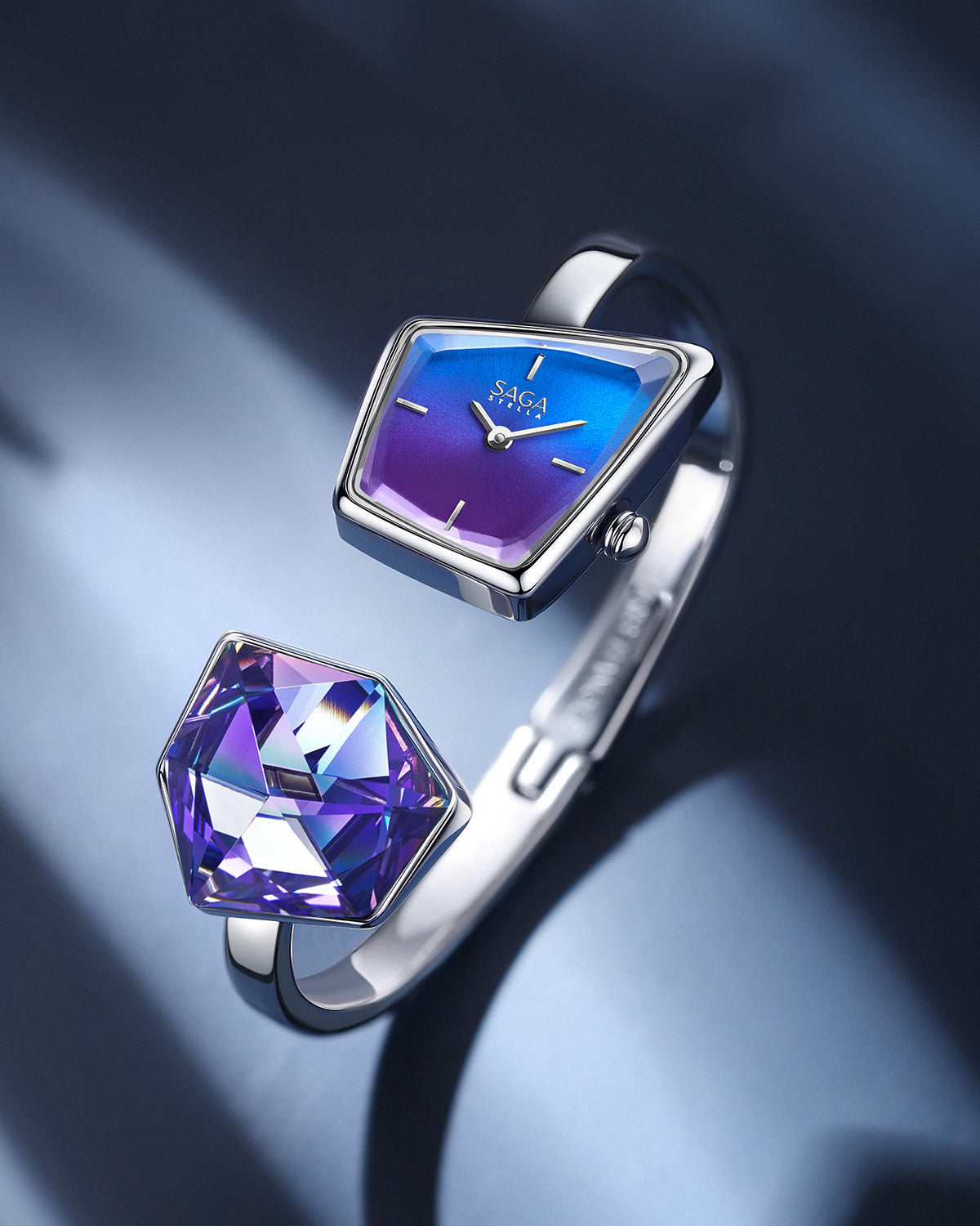 Illusion Crystal Bangle Watch