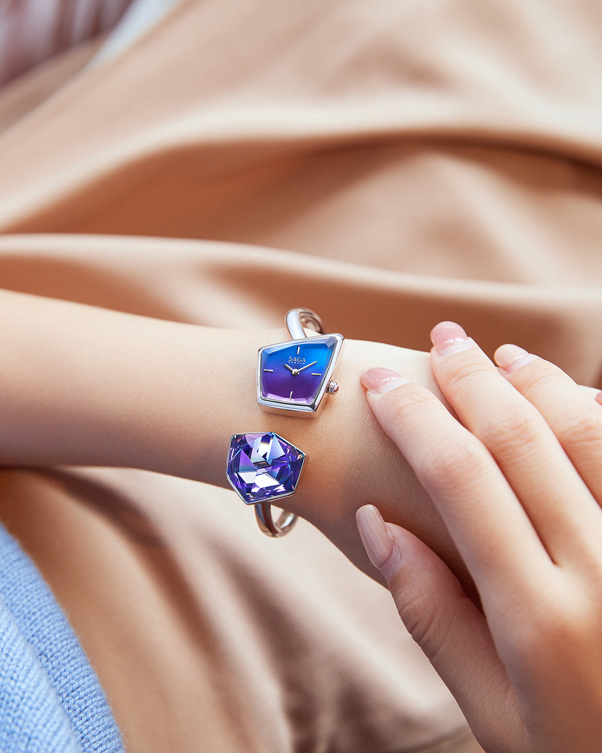 Illusion Crystal Bangle Watch