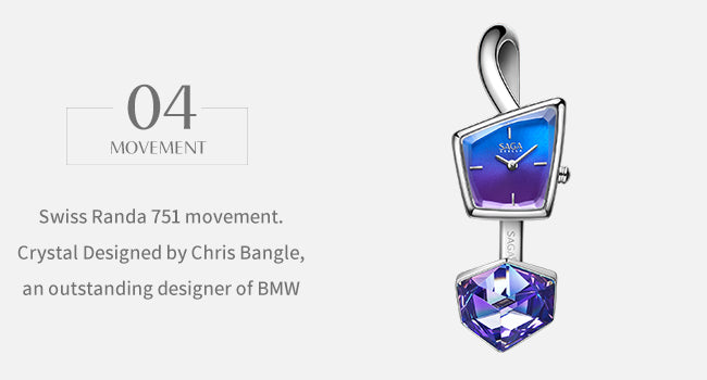 Illusion Crystal Bangle Watch