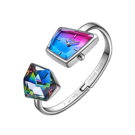 Illusion Crystal Bangle Watch