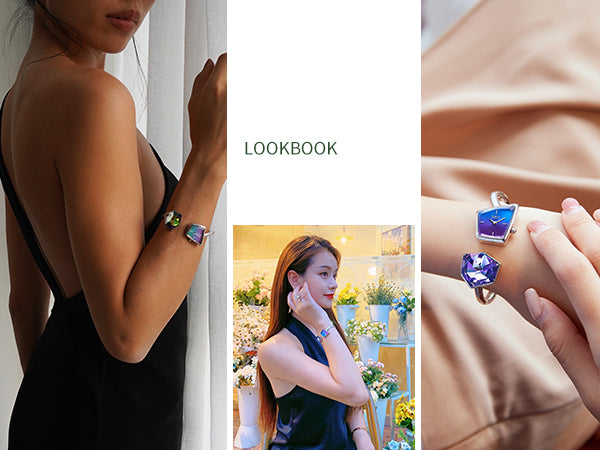 Illusion Crystal Bangle Watch