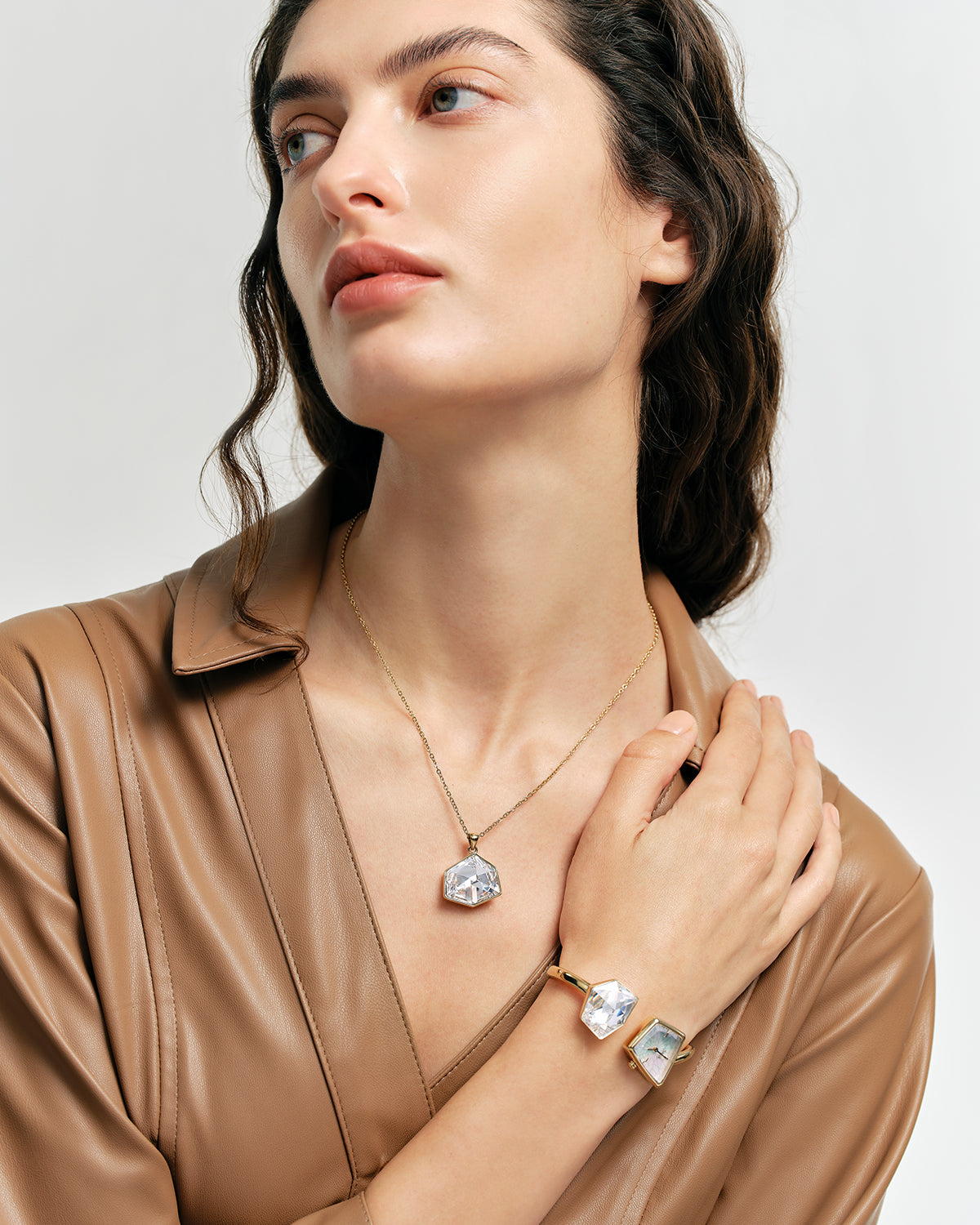 Illusion Crystal Bangle Watch