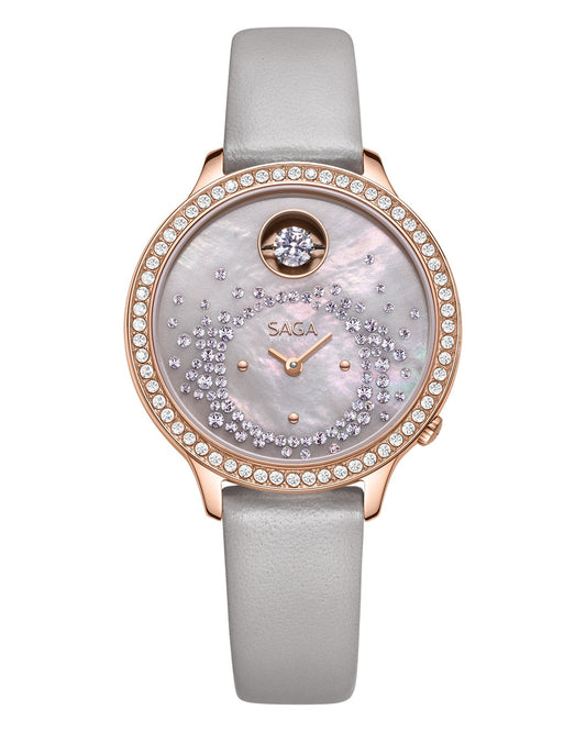 Tempting Heart Swiss-Quartz Crystal Watch