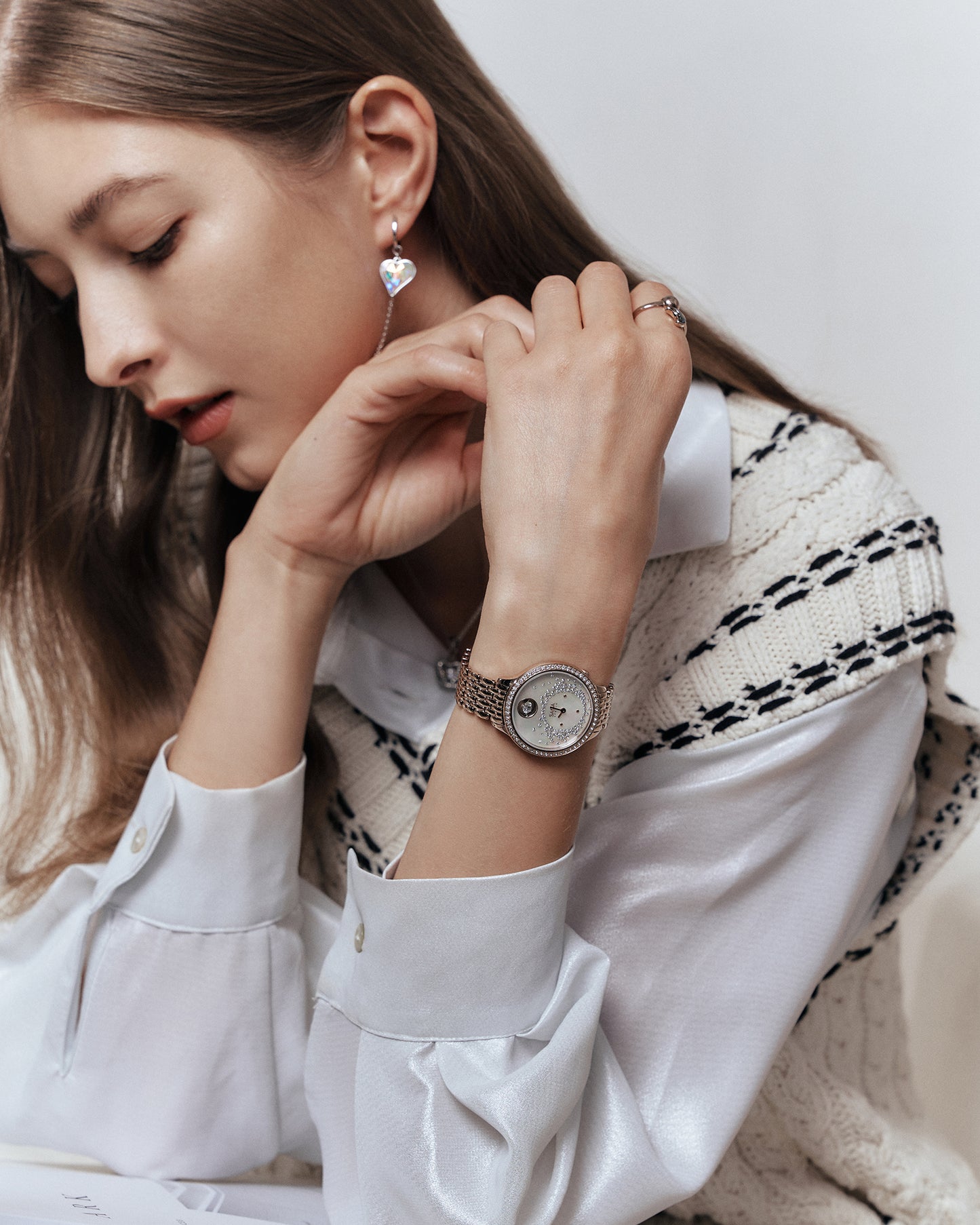 Tempting Heart Swiss-Quartz Crystal Women's Watch
