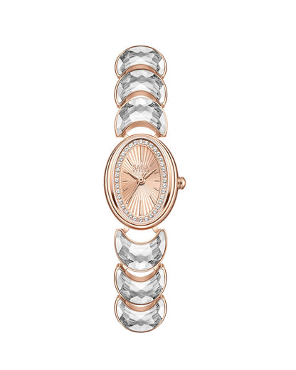 Luna Moon-Shaped Bracelet Watch with Danube Crystals