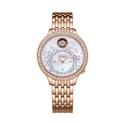Tempting Heart Swiss-Quartz Crystal Watch
