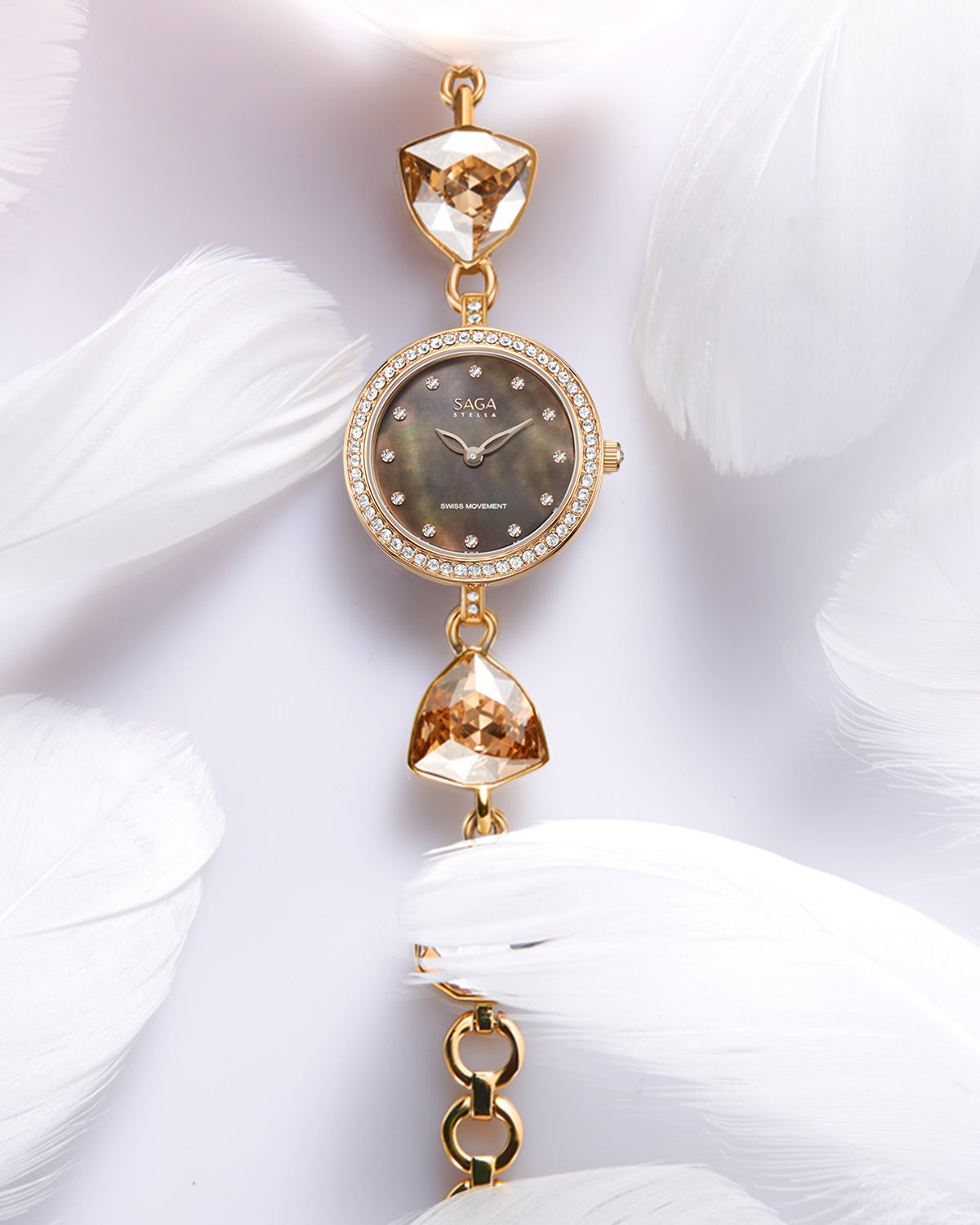 Change Women's Luxury Watch, Adjustable Crystal Bracelet
