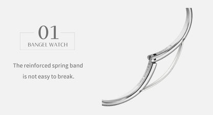 Light of Vendome Women's Luxury Cuff Bangle Quartz Watch