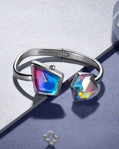 Illusion Crystal Bangle Watch
