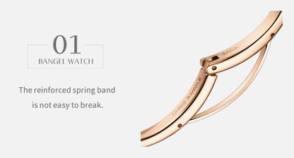 Illusion Crystal Bangle Watch