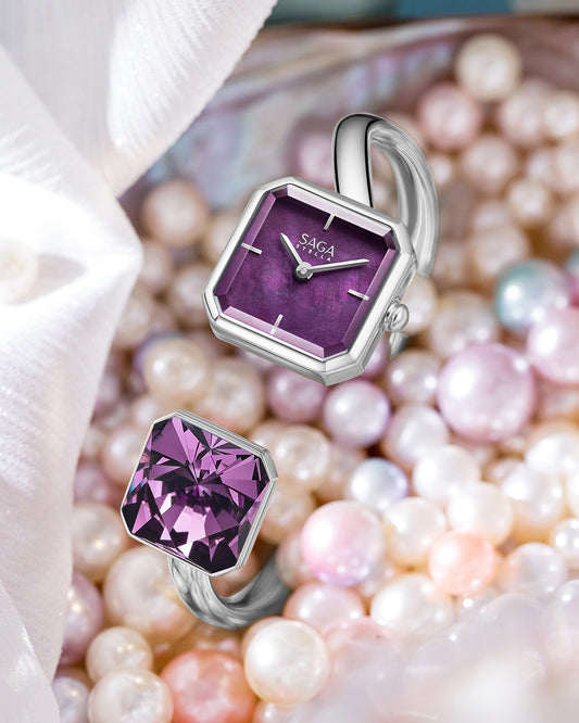 Light of Vendome Women's Luxury Cuff Bangle Quartz Watch