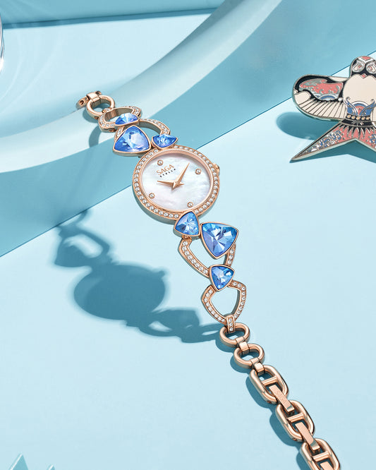 Geometric Chain Luxury Braclet Women's Watch