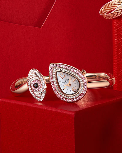 Angel's Eye Bracelet Watch with 129 Danube Crystals