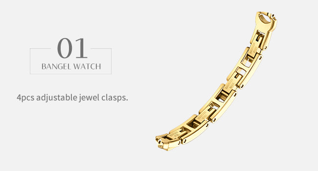 Luna Moon-Shaped Bracelet Watch with Danube Crystals