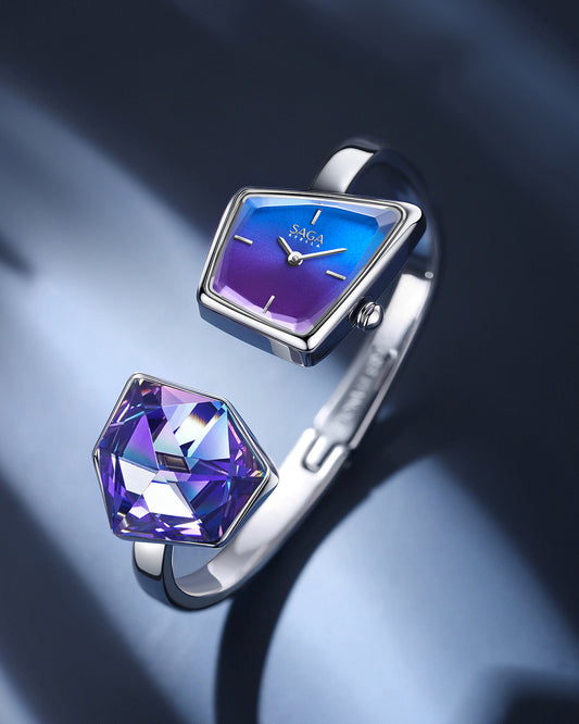 Illusion Crystal Bangle Watch