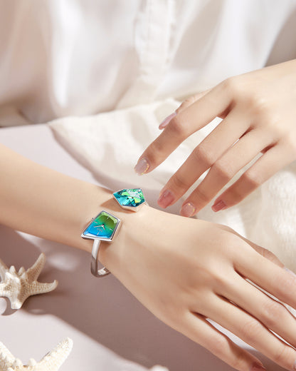 Illusion Crystal Bangle Watch