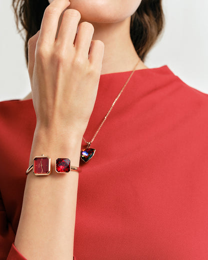 Light of Vendome Cuff Bangle Watch - Ruby Red (S size)