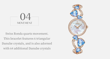 Geometric Chain Luxury Braclet Women's Watch