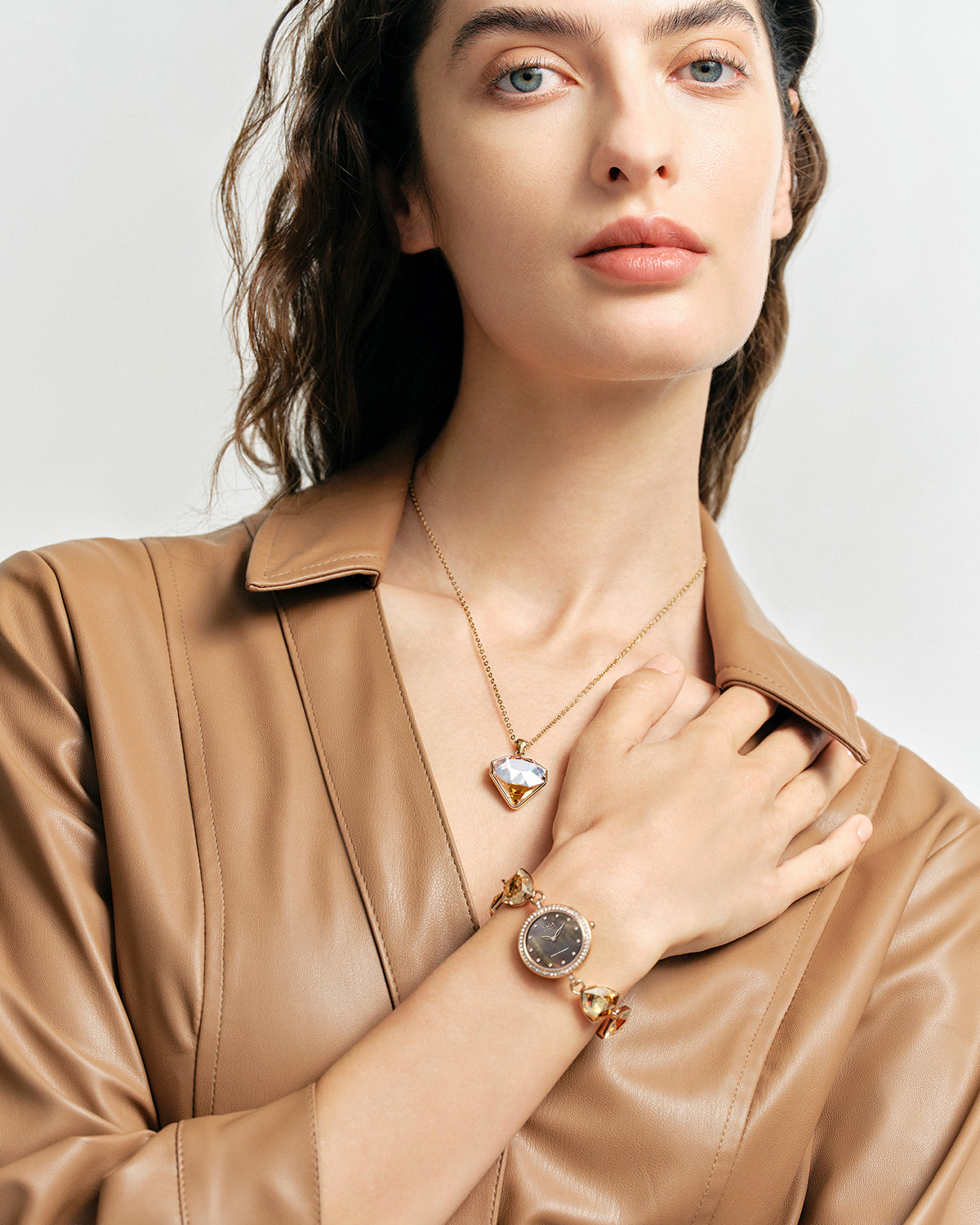 Change Women's Luxury Watch, Adjustable Crystal Bracelet