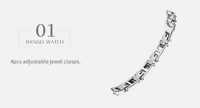 Luna Moon-Shaped Bracelet Watch with Danube Crystals