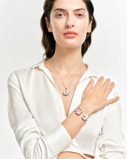 Illusion Crystal Bangle Watch