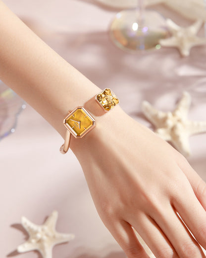 Light of Vendome Women's Luxury Cuff Bangle Quartz Watch