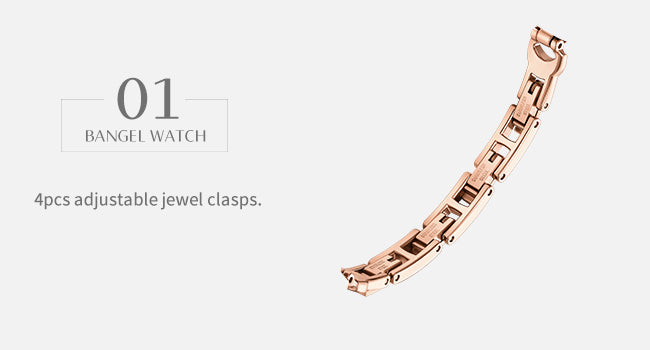 Luna Moon-Shaped Bracelet Watch with Danube Crystals