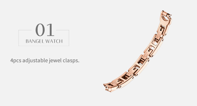 Luna Moon-Shaped Bracelet Watch with Danube Crystals