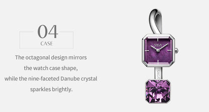 Light of Vendome Women's Luxury Cuff Bangle Quartz Watch