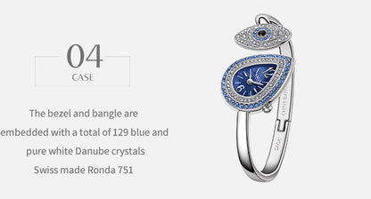 Angel's Eye Bracelet Watch with 129 Danube Crystals