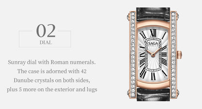 Classic Square Crystal Watch