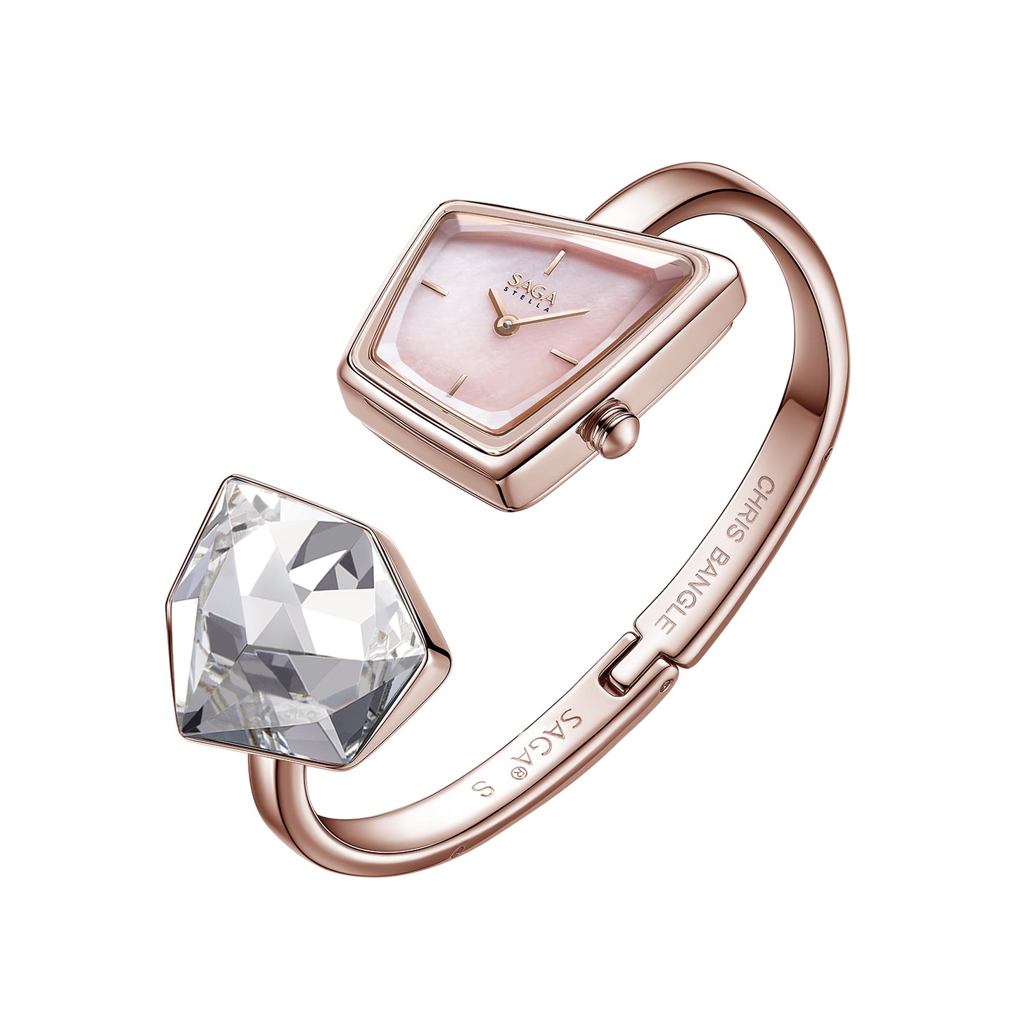 Illusion Crystal Bangle Watch