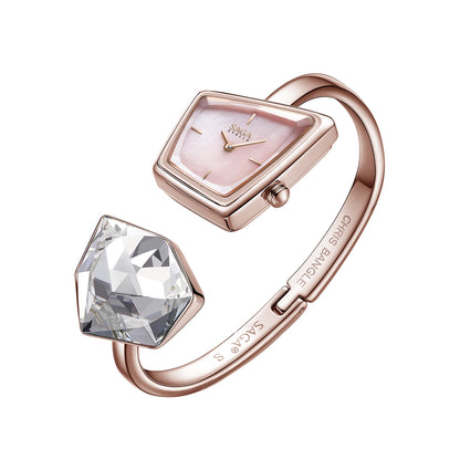 Illusion Crystal Bangle Watch