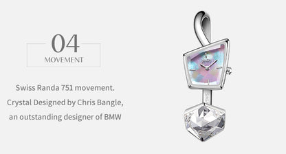 Illusion Crystal Bangle Watch