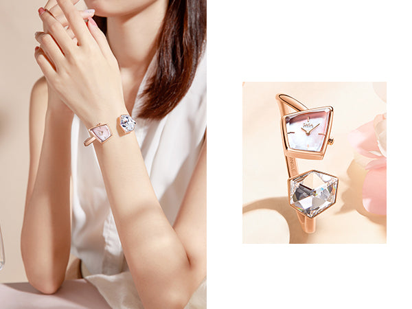 Illusion Crystal Bangle Watch