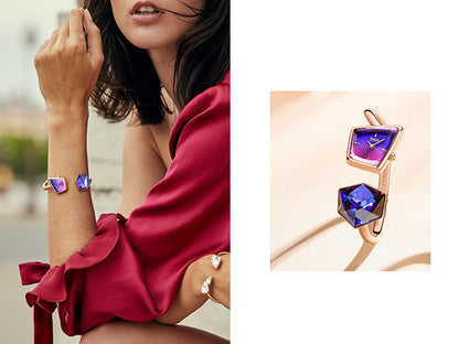 Illusion Crystal Bangle Watch