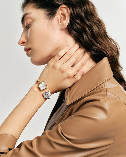 Illusion Crystal Bangle Watch