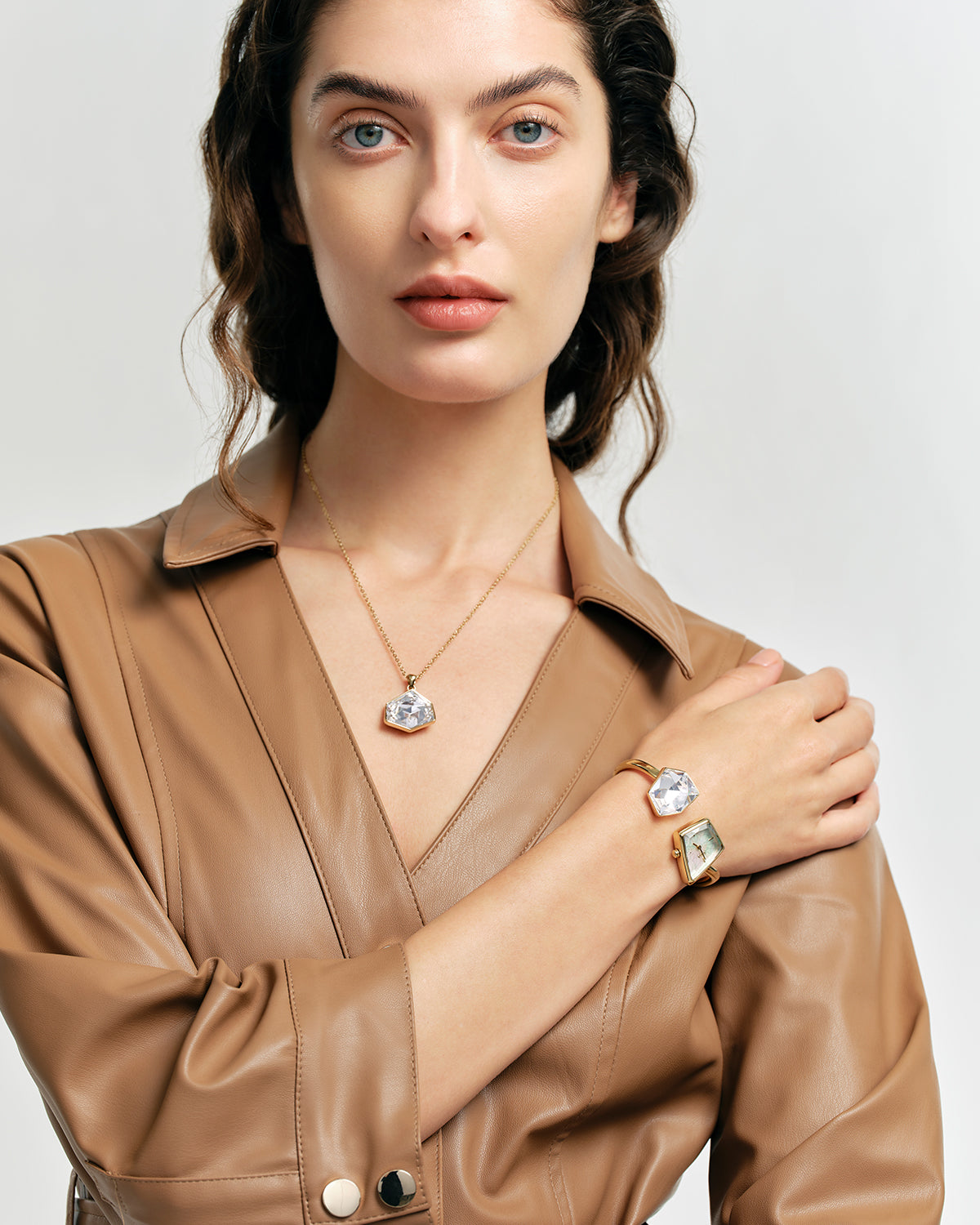 Illusion Crystal Bangle Watch