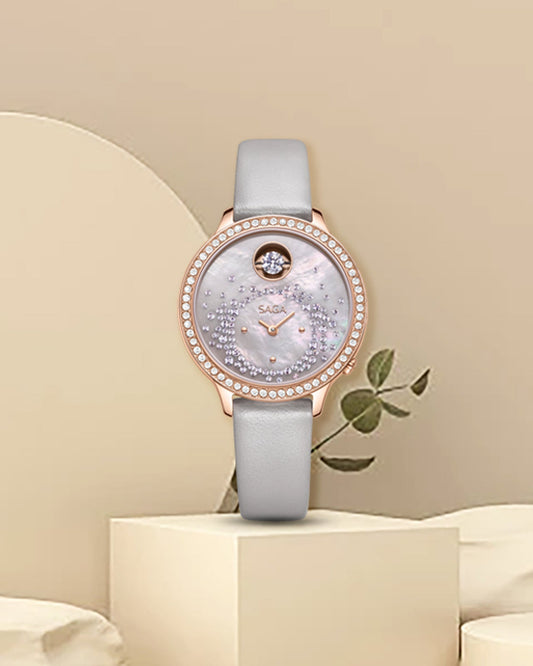 Tempting Heart Swiss-Quartz Crystal Watch