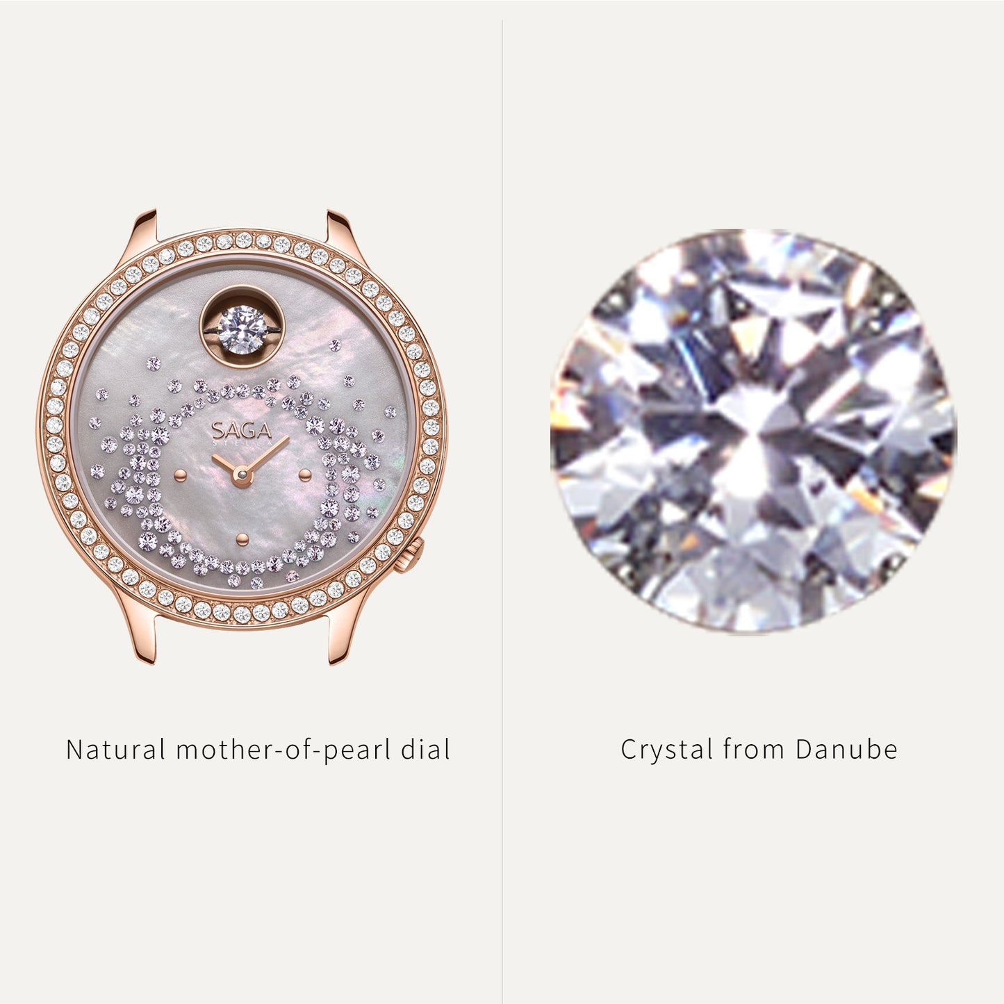 Tempting Heart Swiss-Quartz Crystal Watch