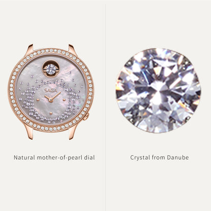 Tempting Heart Swiss-Quartz Crystal Watch