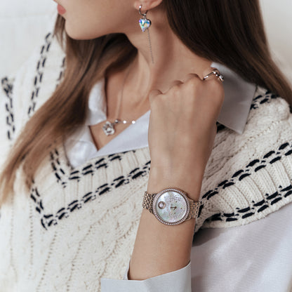 Tempting Heart Swiss-Quartz Crystal Women's Watch