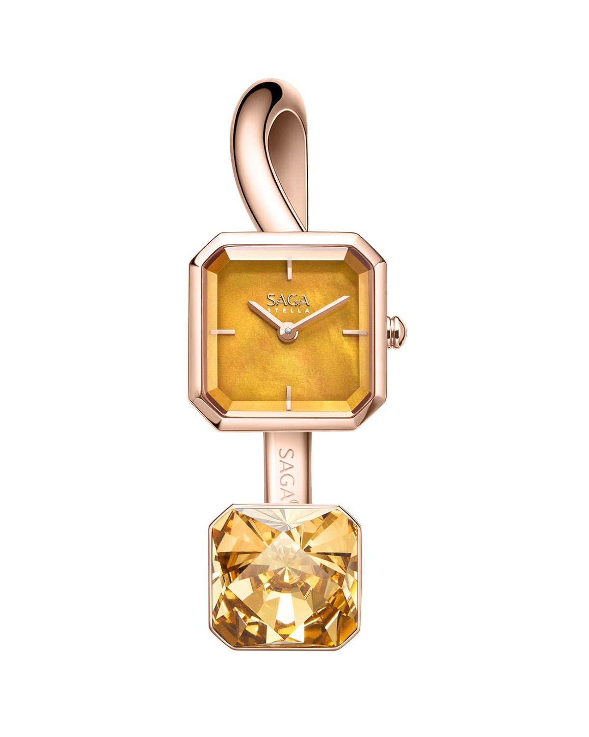 Light of Vendome Cuff Bangle Watch - Orange Gold - Image 2 Light of Vendome Cuff Bangle Watch - Orange Gold - Image 2