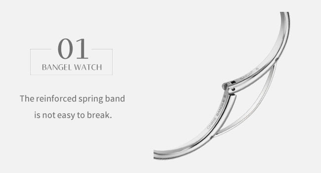 Light of Vendome Cuff Bangle Watch - Dark/Silver - Image 6 Light of Vendome Cuff Bangle Watch - Dark/Silver - Image 6