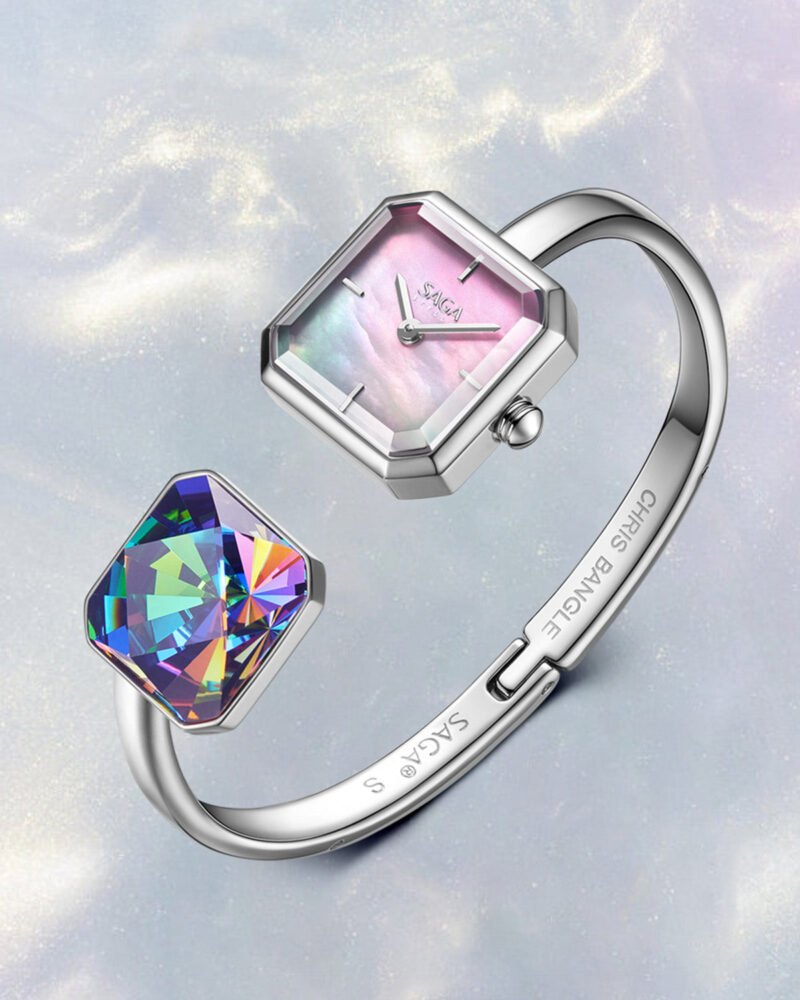 Light of Vendome Cuff Bangle Watch - Aurora