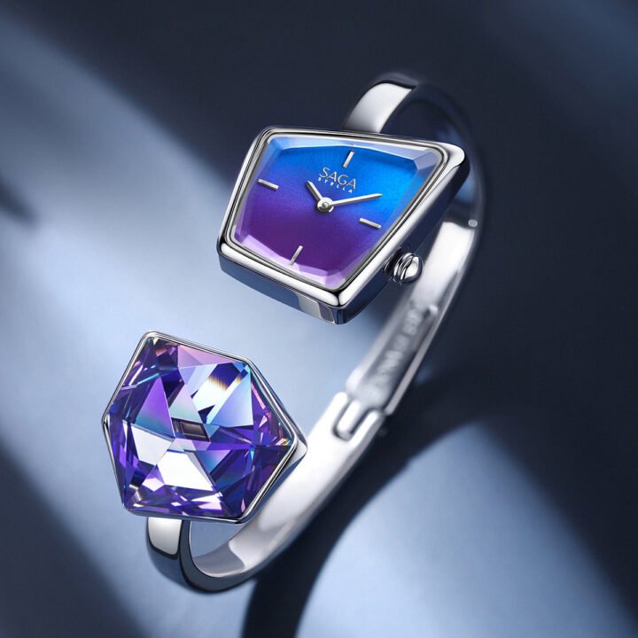 Illusion Crystal Bangle Watch