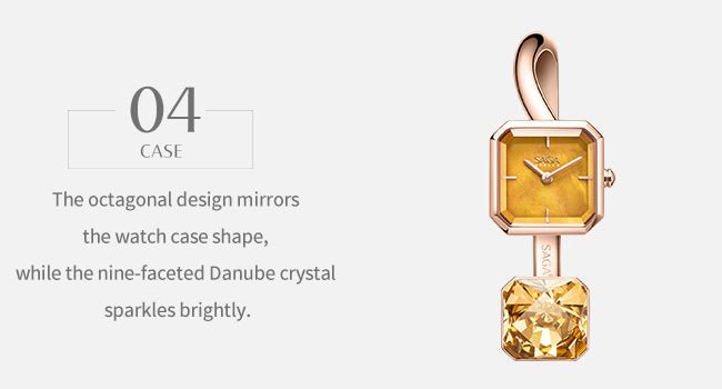 Light of Vendome Cuff Bangle Watch - Orange Gold - Image 9 Light of Vendome Cuff Bangle Watch - Orange Gold - Image 9