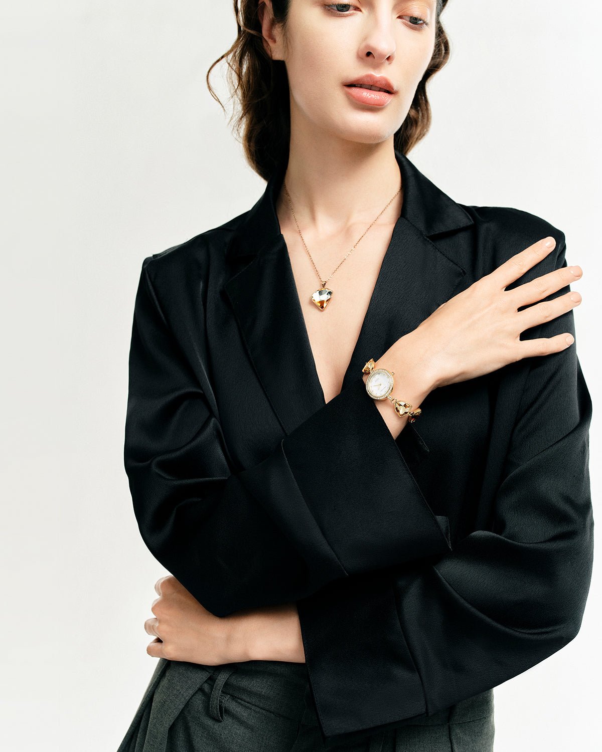 Change Crystal Bracelet Watch — Gold / Mother of Pearl - Image 6 Change Crystal Bracelet Watch — Gold / Mother of Pearl - Image 6